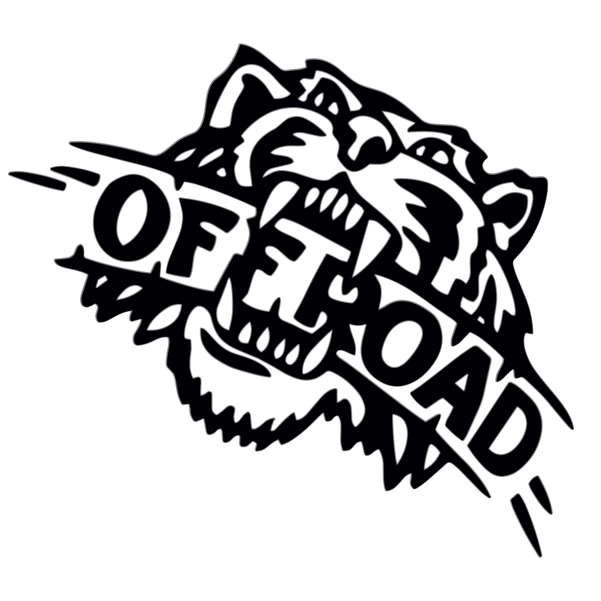 sticker animal offroad