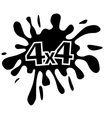 sticker 4x4 splash