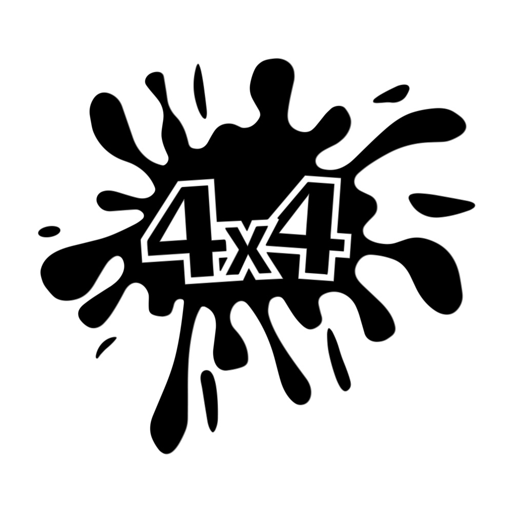 sticker 4x4 splash