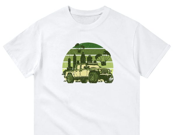 tricou green jeep