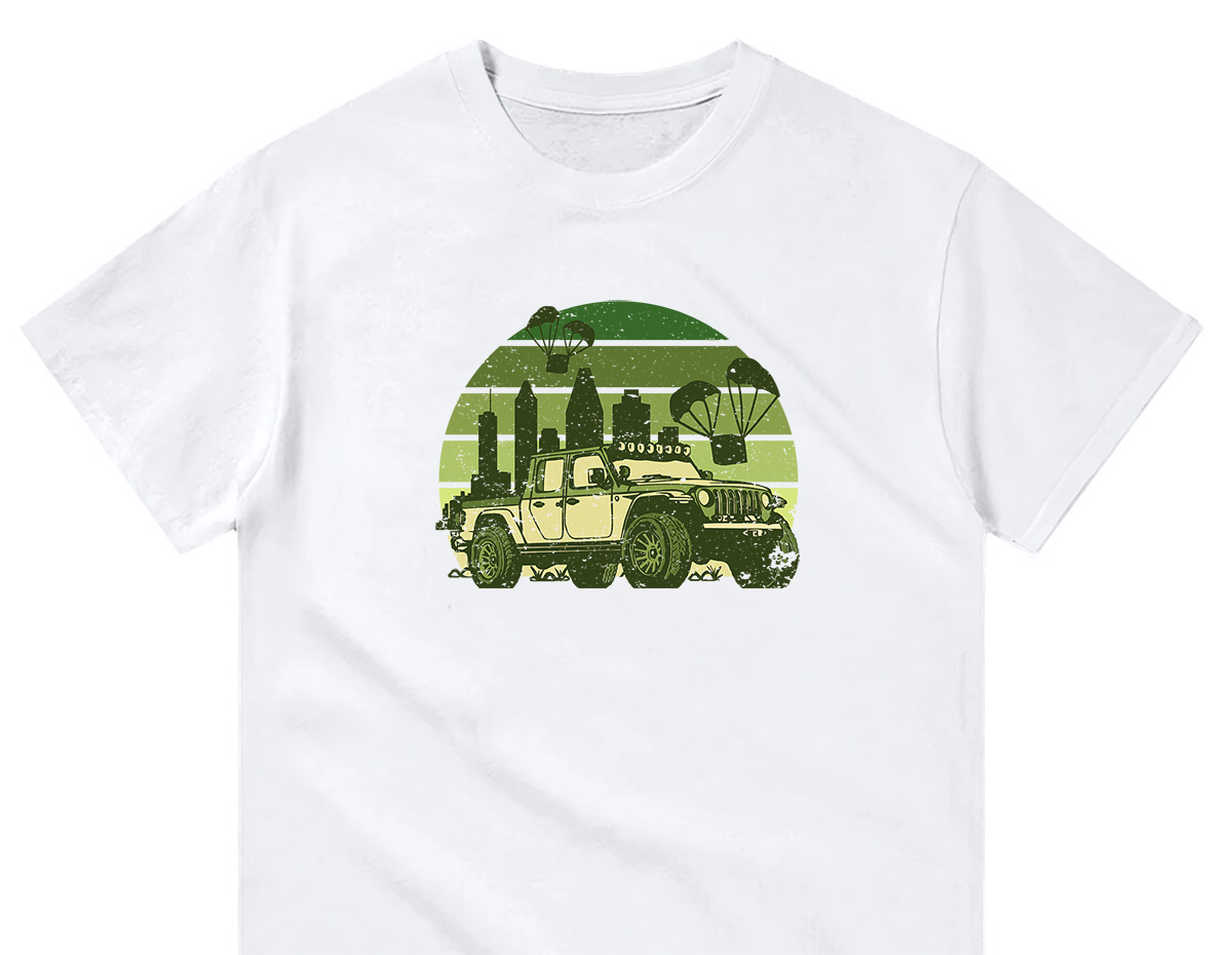 tricou green jeep