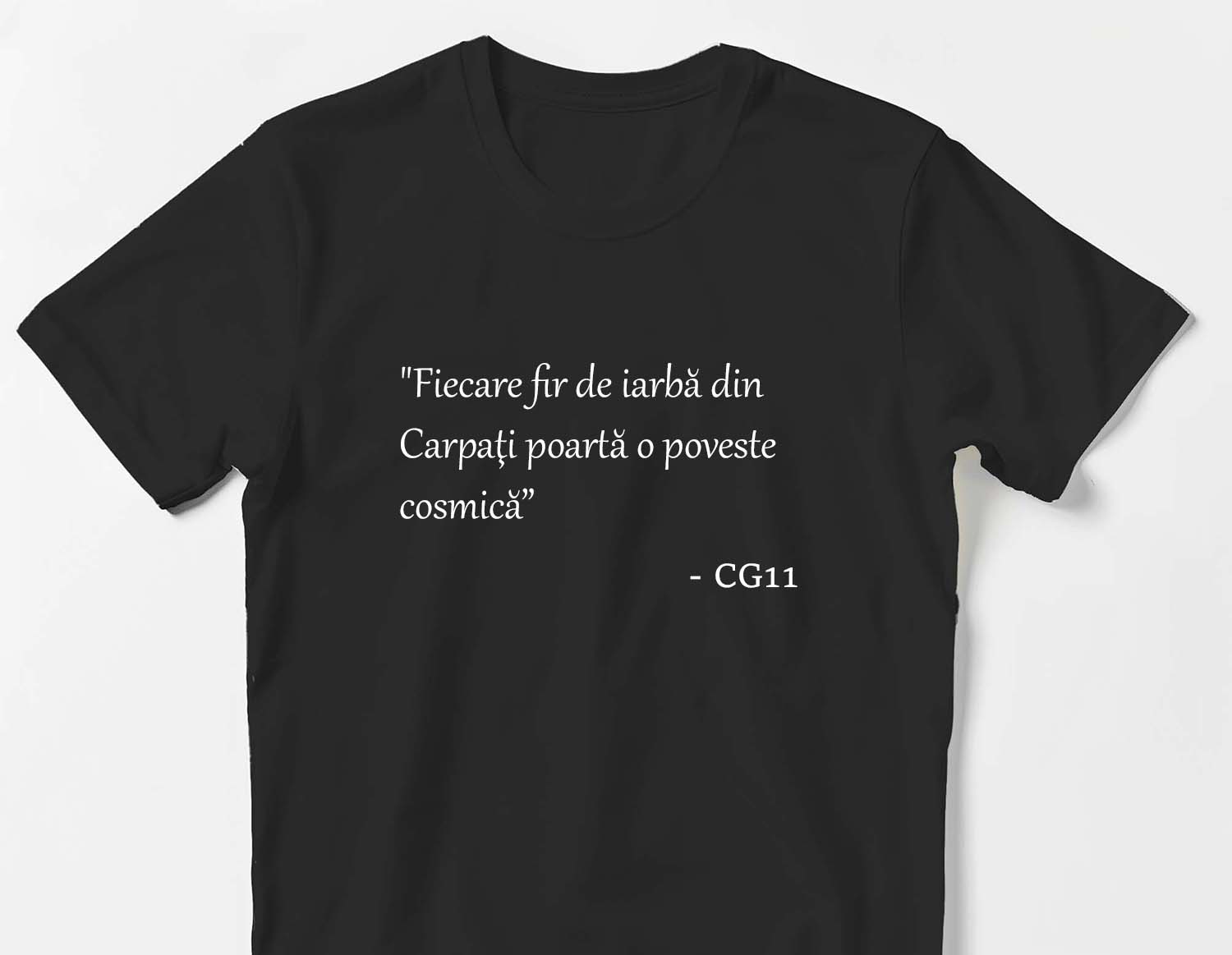 Tricou Fir de iarba Carpati - Negru