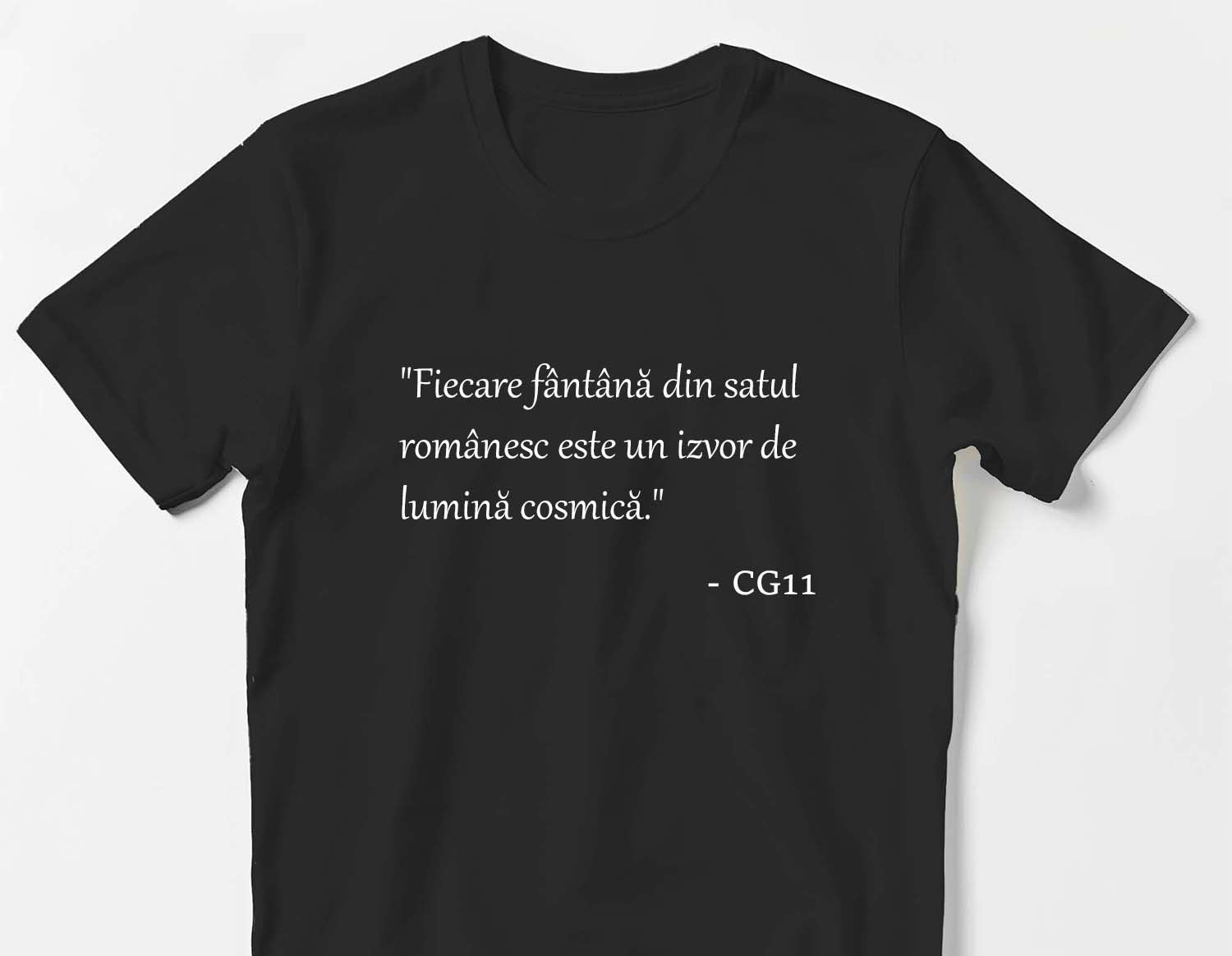 Tricou - fantana cosmica - negru