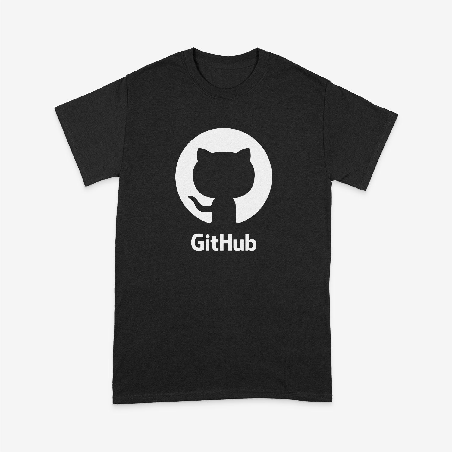 Tricou Logo Github Mare Negru