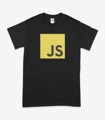 Tricou Logo Javascript Mare Negru