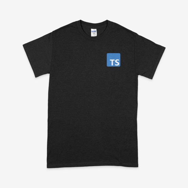 Tricou Typescript Logo Mic Negru