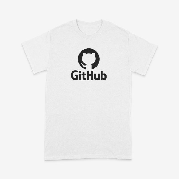 Tricou Logo Github Mare Alb